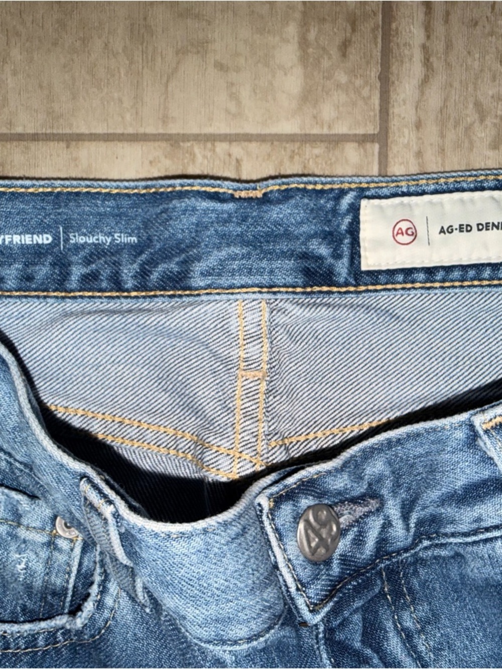 AG-ED Denim Slouchy Slim Ex Boyfriend Jeans Size 29 - Picture 7 of 16